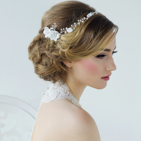 1453 Anais Bohemian Chic Headpiece - Rose Gold Bridal Hair Accessories